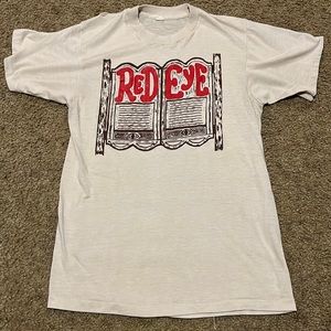 Vintage 80s red eye saloon single stitch shirt